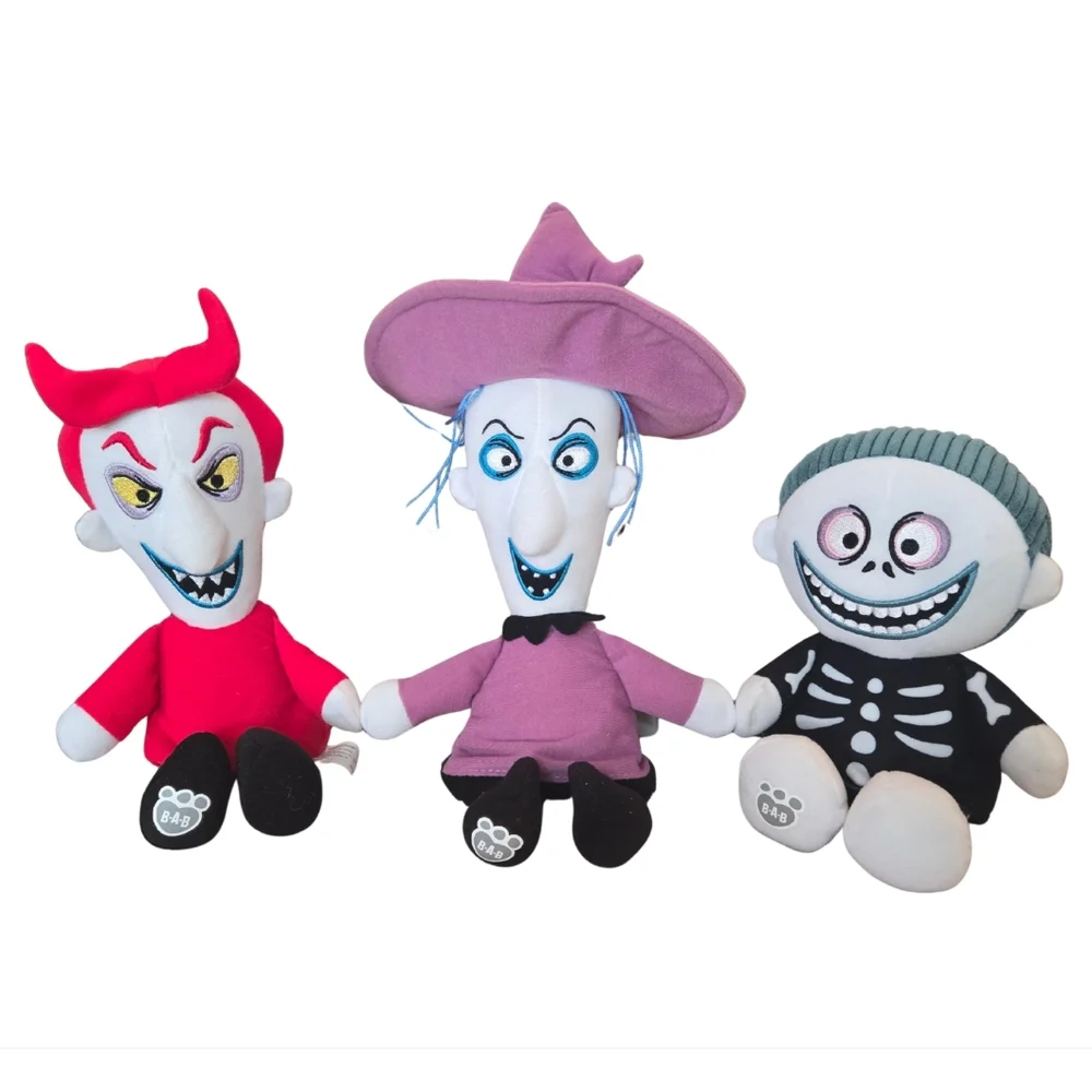 Build-A-Bear Disney Nightmare Before Christmas Lock, Shock, & Barrel  Trio Plush